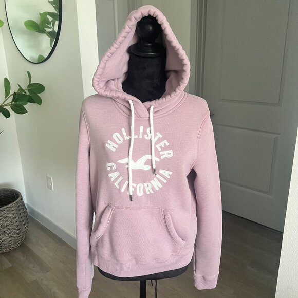 Hollister Tops - Hollister Pullover Hoodie Womens Size M Dusty Pink Y2K Skater Surf Streetwear